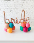 Tropical Time - Tabletop BRIDE Script on Balloon Base - 1.5ft