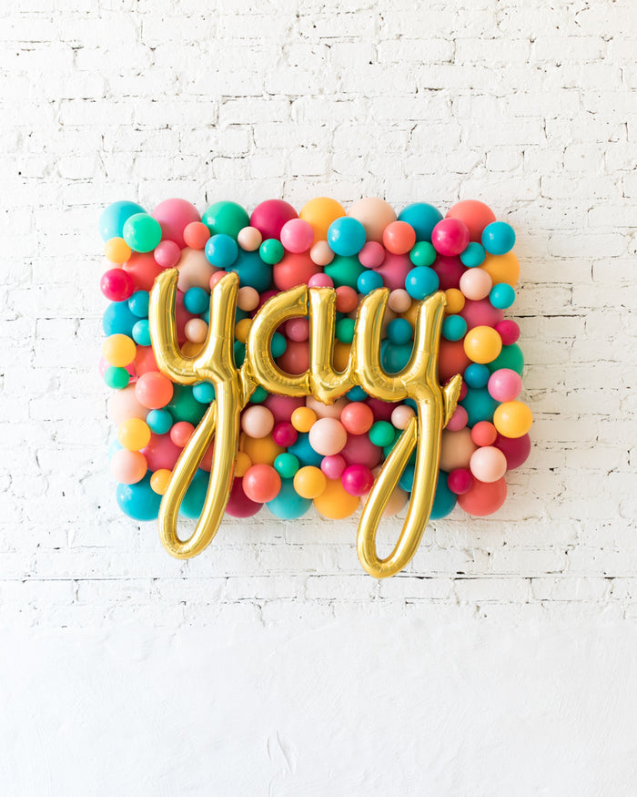 Tropical Time - YAY Balloon Backdrop Board - 30inx40in
