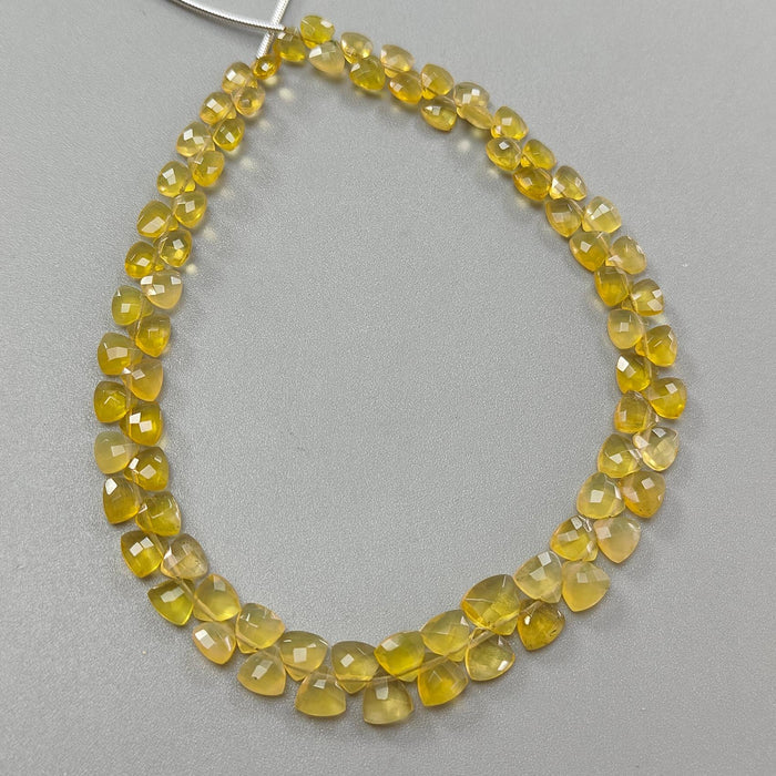 Yellow Opal Faceted Beads