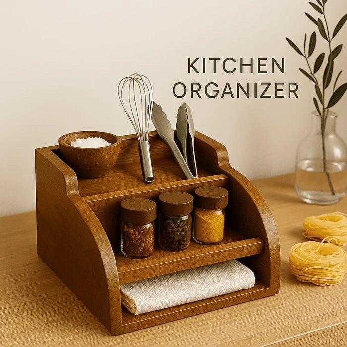 Your Daily Organizer – Crafted in Solid Wood - 10 inch width x 13 inch depth